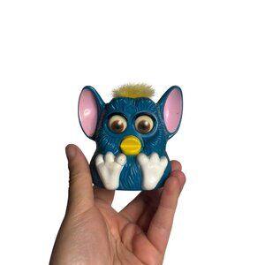 VTG 1998 McDonald’s Furby Toy Blue & Pink Mini Figure 3" Happy Meal Collectible